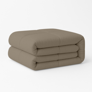 Dekbed Easy Dekbed & Dekbedovertrek in 1 Bruin - Easy - zonder overtrek - 200x200 cm (Tweepersoons) - Zydante - 300 Gram per m² -