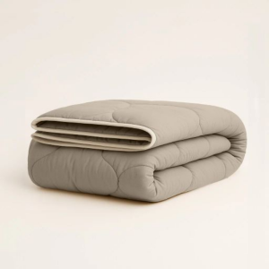 Dekbed Easy Dekbed & Dekbedovertrek in 1 Luxe Percale Katoen Taupe - Easy - zonder overtrek - 240x200 cm (Lits-Jumeaux) - Zydante - 300 Gram per m²