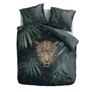 Dekbedovertrek - Jungle Leopard - Tweepersoons (200x200 Cm) - Meerkleurig Microvezel - - Zydante - Dekbed-Discounter.nl