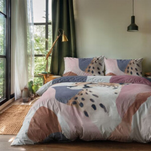 Dekbedovertrek - Vivid Chase - Eenpersoons (140x200 Cm) - Meerkleurig Microvezel - - Zydante - Dekbed-Discounter.nl