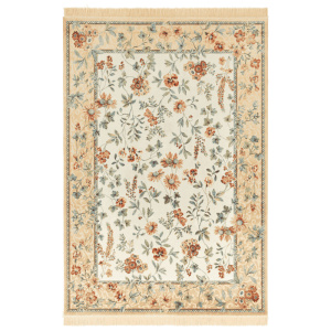Vloerkleed Oriental Flowers - Geel Crème 300x195cm - Polypropyleen - Dekbed-Discounter.nl