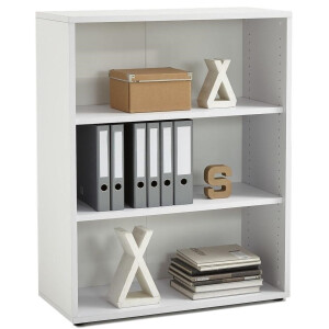 Boekenkast Calvia Medium van 111 cm hoog in wit