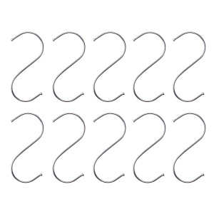 QUVIO Ophanghaken - Zilver - 12 cm (h) - 10 stuks