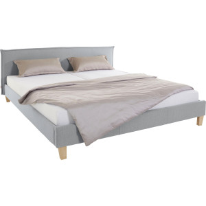 OTTO products Gestoffeerd bed Heddi in 5 breedten: van 90 cm-200 cm, bies bij het hoofdbord, structuurstof