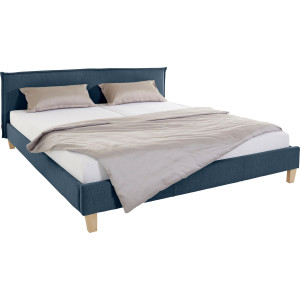 OTTO products Gestoffeerd bed Heddi in 5 breedten: van 90 cm-200 cm, bies bij het hoofdbord, structuurstof