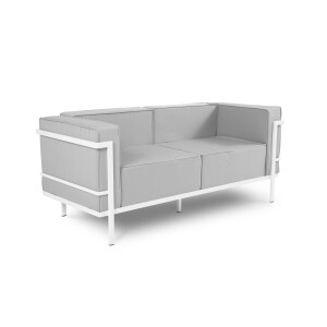 Outdoor 2-zitsbank Cannes White | Calme Jardin