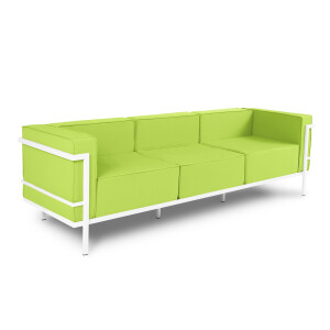 Outdoor 3-zitsbank Cannes Wit | Calme Jardin