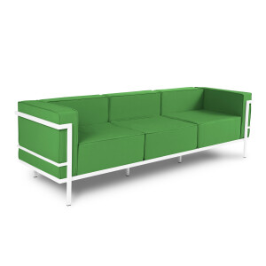 Outdoor 3-zitsbank Cannes Wit | Calme Jardin