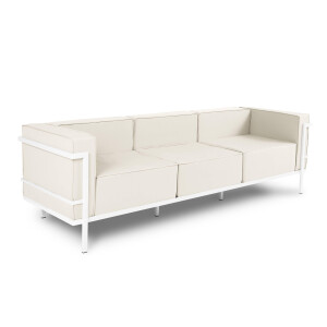 Outdoor 3-zitsbank Cannes Wit | Calme Jardin