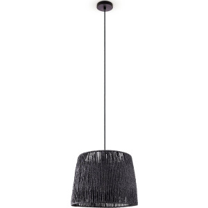 Paco Home Hanglamp Hugo Amadeo Woonkamer eetkamer rattan look Boho lampenkap papier