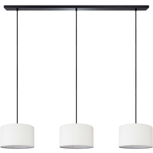 Paco Home Hanglamp HUGO CANVAS UNI COLOR Pendellamp woonkamer hanglamp eetkamer lampenkap E27 uni