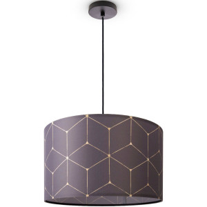 Paco Home Hanglamp Hugo Cube Stoffkap woonkamer hanglamp eetkamer keuken