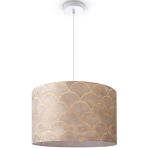 Paco Home Hanglamp Hugo Pillar Pendellamp eettafel lamp woonkamer stoffen kap vintage modern