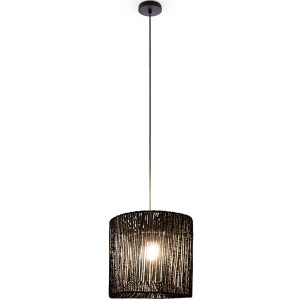 Paco Home Hanglamp Hugo Ramira Woonkamer eetkamer rattan look Boho kap papier E27 modern