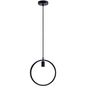 Paco Home Hanglamp Jacob Hanglamp eetkamer rond ring 1,5m textielen kabel in te korten E27