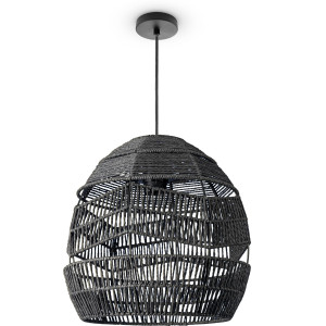 Paco Home Hanglamp Villa Pendellamp hanglamp vintage rustiek LED Boho papier E27