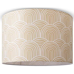 Paco Home Plafondlamp Hugo Pillar Met stoffen kap plafondlamp rond plafond modern abstract retro