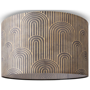 Paco Home Plafondlamp Hugo Pillar Plafondlamp scherm stof rond lamp woonkamer vintage retro