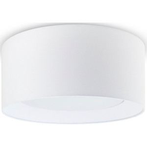 Paco Home Plafondlamp Om Rond kantoor textielkap 3 x E27 modern gesloten uni