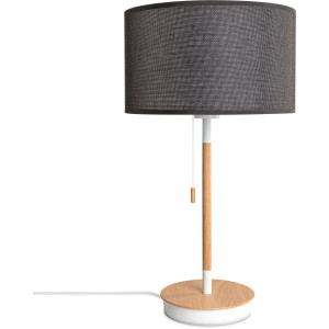 Paco Home Tafellamp EK CA UNI COLOR Nacht met schakelaar stoffen lamp vintage Scandinavisch
