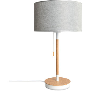 Paco Home Tafellamp EK CA UNI COLOR Nacht met schakelaar stoffen lamp vintage Scandinavisch