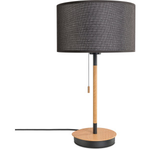 Paco Home Tafellamp EK CA UNI COLOR Nacht met schakelaar stoffen lamp vintage Scandinavisch