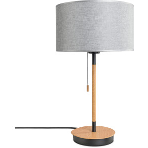 Paco Home Tafellamp EKO CANVAS UNI COLOR Nacht met schakelaar stoffen lamp vintage Scandinavisch