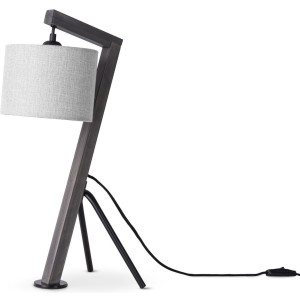 Paco Home Tafellamp GALLOW Schrijf houten driepoot vintage E27 galg modern hoogte 49cm
