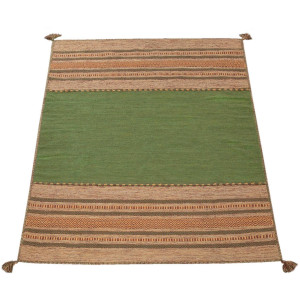 Paco Home Vloerkleed Kilim 217 met de hand geweven tweezijdig te gebruiken kleed, puur katoen, gestreept, woonkamer