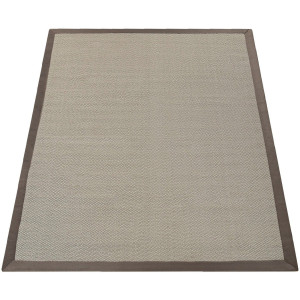 Paco Home Vloerkleed Sisala 270 Platweefsel, geweven, sisal look, randdessin, geschikt voor binnen en buiten