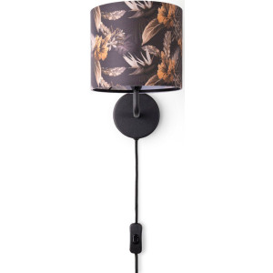 Paco Home Wandlamp Luca Flower Stofflamp bloemenpatroon wandlamp lampenkap textiel bloemig