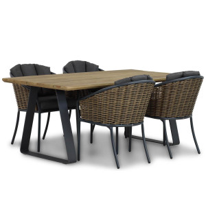 Santika Tika/Palta 180 cm dining tuinset 5-delig