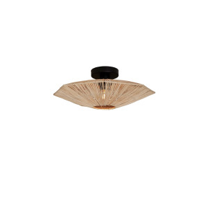 GOOD&MOJO Plafondlamp 'Panama' Raffia, 45cm, kleur Naturel