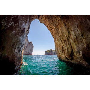 Papermoon Fotobehang Blue Grotto in capri IJsland