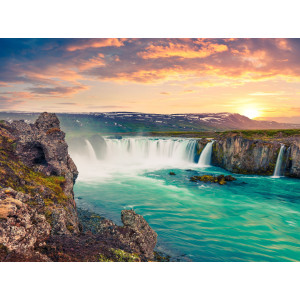 Papermoon Fotobehang Godafoss Waterfall Iceland