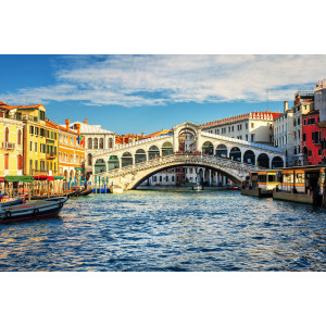 Papermoon Fotobehang Grand Canal and Rialto bridge