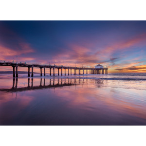 Papermoon Fotobehang Pier at Sunset