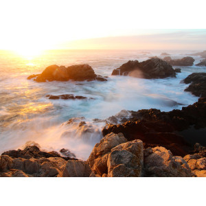 Papermoon Fotobehang Sunset on Big Sur Coast