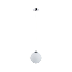 Paulmann Hanglamp Globe IP44 E27 max. 20W Satin, Chroom dimbaar (1 stuk)