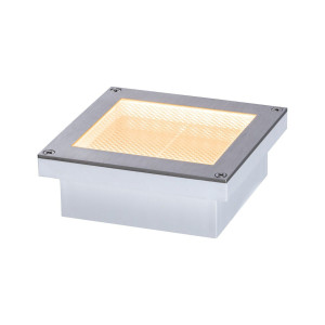 Paulmann Ledinbouwlamp Brick IP67 vierkant 100x100mm 1W 18lm 230V roestvrij staal (1 stuk)