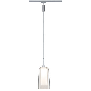 Paulmann Railsysteem-lampen URail Hanglamp Arido II GU10 560lm 5W 2700K 230V Chroom mat, Helder, Satin (1-delig)