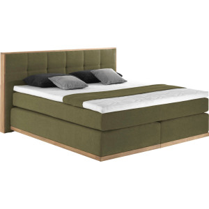 Places of Style Boxspring Vinton van massief eiken, verschillende hardheden (ook h4) (5-delig)