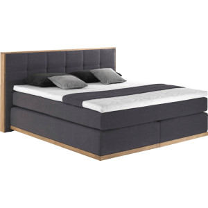 Places of Style Boxspring Vinton van massief eiken, verschillende hardheden (ook h4) (5-delig)