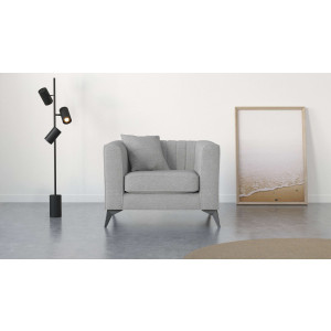 Places of Style Fauteuil Matthew incl. 1 sierkussen, stiksel in het ruggebied, b/d/h: 99/86/74 cm