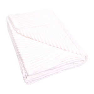 QUVIO Beige plaid - Polyester - 200x230 cm - Beige