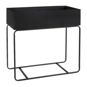 QUVIO Plantenstandaard - Zwart - 15 x 60 x 60 cm
