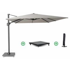 Platinum Challenger zweefparasol 4x3m T1 (incl. voet en hoes)