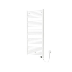Plieger Elba Electrical Elektrische Designradiator - 146.2x50cm - met thermostaat - 700w - wit 1550007