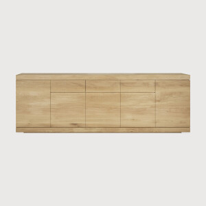Ethnicraft Dressoir 'Burger' Geolied Eikenhout, 250cm