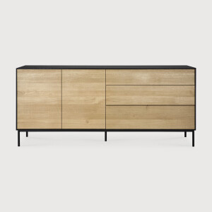 Ethnicraft Dressoir 'Blackbird' Gevernist Eikenhout, 180cm